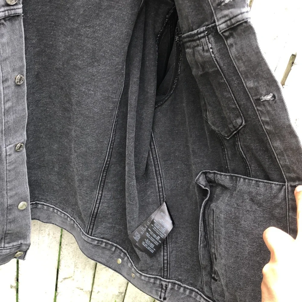 Balenciaga spray print logo denim jacket - Picture 6 of 12